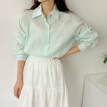 퍼니걸스 9952 데일리 루즈핏 무지 셔츠 남방 여성의류