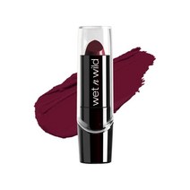Wet n Wild 실크 피니시 립스틱 하이드레이팅 립 컬러 리치 빌더블 컬러 블랙 오키드 레드, 소개팅