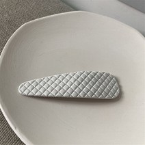 새로운 패션 헤어 사이드 클립 여자 P 가죽 바레트 기하학 수제 헤어핀 여성을 위한 우아한 보석 액세서리