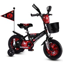 스파이더맨 네발 자전거 키즈 어린이 4발 자전거 7살 8살, 14인치cm, A