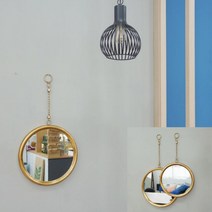 빈티지 체인줄 벽거울 대 벽면거울 엔틱거울 벽면거울 원형거울화장대욕실벽거울