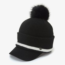 여성 울 루즈 캡 NE3CN62A_BLK, ONE