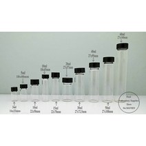 퍼스트 투명 유리 샘플 바이알 2ml 60ml 실험실 시약 병 화학 실험용 작은 약품 바, 5ml 100pcs, 5ml 100pcs