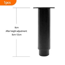 원목식탁다리 우드슬랩 테이블철제 다리 8-25cm 조정 가능한 소파 발 금속 가구 블랙 화이트 Tv 캐비닛 침대 커피 테이블 교체 하드웨어 1 피스124417, 1pcs-black-8cm