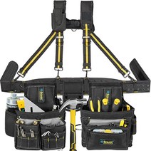 목수 공구 벨트 멜빵 가방 - 20 포켓 Klein Y-스타일 5 콤보 파우치 앞치마 전기 기사 핸디맨 프레이머 800D 옥스포드 천 588538