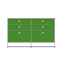 [무케] 디엘로_모듈가구 2x4 서랍장A (스틸상판/바퀴O), 단품