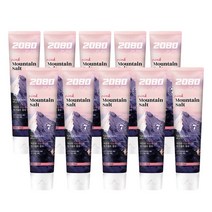 2080 퓨어 마운틴 핑크 솔트 치약 125g, 10개