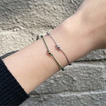 매듭볼 팔찌 만들기 DIY 세트, 골드, 민트