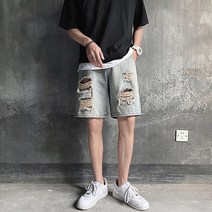 레트로 데미지 데님반바지