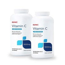 GNC 비타민 C 1000mg 1+1 2병, 360 servings (Pack of 2)