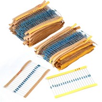 아두이노 금속 피막 저항(Metal Film Resistors)/막대 저항/띠 저항 - 20개 묶음 0.1%의 비밀, 220 ohm