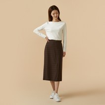 [JAJU/자주] 버튼형 H라인 스커트