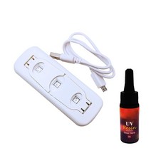 에폭시 수지 경화제 본드 퍼티 아크릴 UV 수지 및 램프 키트 주얼리 수공예품 에폭시 만들기위한 슈퍼 크리, 02 빨간