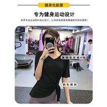 박시반팔티 2022 요가복 운동 블라우스 여성 라운드넥 속건 배기 뱃살커버 헬스 피트니스 상의 러닝 4815540458