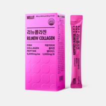 웰릿 리뉴콜라겐 저분자 피쉬 콜라겐 펩타이드 300달톤5000mg 고함량 먹는 콜라겐, 280g, 1개