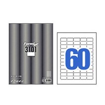 폼텍 LQ-3101 바코드용 잉크젯 라벨 60칸 볼펜 함 캘린더 비품 파일 서류 학용품 꽂이 매직 문구 수납함 데스크용품 정리 연필 형광펜 사무 보드마카, 본상품선택