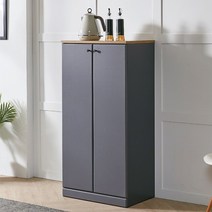 방친구 아코르 잡이식 식탁 렌지대 셋트, 02_아코르 수납장 중i 그레이