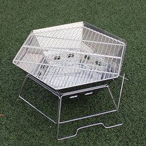 감성캠핑 불멍 백패킹용 접이식 육각화로대 대형사이즈