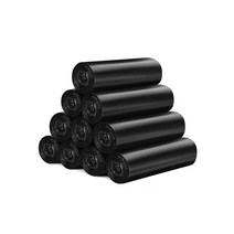 착한비닐 생분해비닐 쓰봉 100pcs 검은 45x50cm 생분해 성 대용량 가정용 일회용 주방 보관 애완 동물 폐기물, 100개, 110만