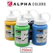 [동화오피스] 알파 아크릴물감 대용량 250ml / 형광 펄 낱색, 985 Fluorescent Violet