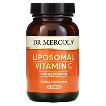 Dr. Mercola Liposomal Vitamin C 닥터머콜라 리포소말 비타민C 500mg 60캡슐, 1팩, 60 Count