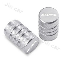 오토바이 휠 타이어 밸브 스템 캡 CNC 밀폐 커버 혼다 CBR 125R 600 F4i 650F 650R 1100XX 1000F cbr 954 1000 RR, Silver