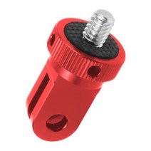 알루미늄 합금 1/4 인치 미니 삼각대 어댑터 마운트 GoPro MAX 9 8 7 Insta360 ONE R EKEN AKASO EK7000 4K 오즈모 액션 카메라용 홀더, [05] Upgrade Red, [01] 다이빙 및 스노클링