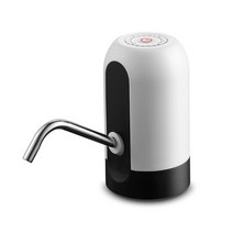 물병 펌프 USB 충전 자동 전기 물 디스펜서 병 워터 스위치 마시는, 01 WHITE