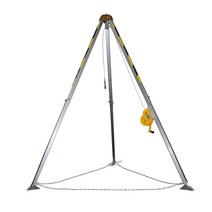 체인블럭지지대 맨홀 작업 윈치 거치대 크레인 도르래, 2600 lbs 농축윈치 포함  안전 벨트