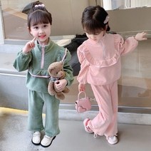 더쭈야 아동 상하복 아기 유아 공용 여아 겨울상하복 아노락 골덴 등원 남매룩