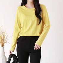 올리비에스클로젯 베이직 라운드 슬라브 티셔츠_O2302TS041A