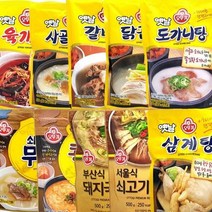 [조 은 마 켓] 다 양 한 국 물 요 리 에 간 편 하 게 !! 오 뚜 기 갈 비 탕 돼 지 국 밥 미 역 국 무 국 닭 곰 탕 콩 비 지 찌개 삼계탕 도가니탕 육개장, 10개, 오뚜기 옛날 도가니탕500g