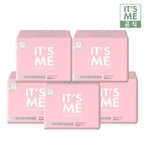 잇츠미 퓨어앤핏 생리대 순면감촉 중형 12P x 4+1팩, 잇츠미 퓨어앤핏 순면감촉 중형 12P x 5팩