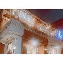 에코파워탭 국내생산 파티라이트 스트링라이트 캠핑 감성 전구 테라스 루프탑 생활방수 조명, 램프 - LED인찌구 3W 전구색