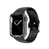 가성비스마트워치 초등학생 렘포 블루투스 통화 스마트 워치 남성 및 여성용 iwo 15 프로 맞춤형 페이스 심박수 모니터 스포츠 8 시리즈 2.0인치, [01] Black