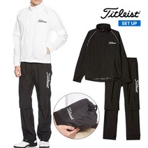 타이틀리스트 골프 우비 비옷 레인코트 레인슈트 상하세트 TSMR1592, M, 화이트