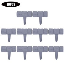 차폐휀스 담장공사 단독 주택 카페 담장 펜스 정원 마당 51020 pcs 모조 돌 효과 잔디 울타리 원예 테두리 인터록 화단 테두리 식물 접경 잔디 가장자리 드, b
