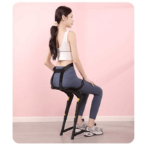 서서앉는의자 서있는의자 웨어러블의자 입는의자, 블랙 모델