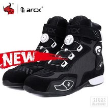 arcx 오토바이 부츠 남성 botas de moto 여름 통기성 오토바이 신발 오토바이 초퍼 크루저 투어링 발목 신발 블랙, l60692 블랙, 오분의 사