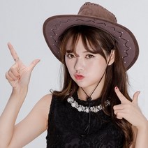 소품 할로윈 세무카우보이모자(브라운) 노래방 파티, 상세페이지 참조