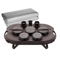 포커스 휴대용 제기세트 6P 14P 17P 23P 성묘 용품 제수 재기 그릇 제시 차례, 1.휴대용 제기 6P(제사상 미포함/주머니만 발송)