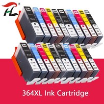 hp364 용 호환 잉크 카트리지 364 xl 364xl hp 3070a 3520 3522 4620 4622 5511 5512 5514 5515 5520 5522 5524 6515, 20팩