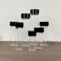 실험실 2ml ~ 100ml 투명 저 붕규산 약용 유리 나사 상단 시약 샘플 병 화학 실험용, 15ml 100pcs