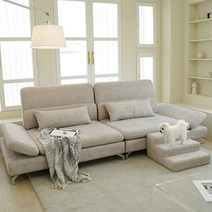 마루이 브리즈 4인 기능성 방수 아쿠아텍스 패브릭 조야 스윙 소파(펫스텝 포함), 믹스베이지