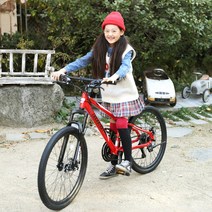 [무료완조립] 알톤 턴베리 테누토 24인치 21단 MTB형자전거 디스크브레이크 서스펜션포크 어린이선물 초등학생자전거 MTB, 테누토_레드_미조립