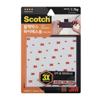 3M 스카치 블랙박스 고내열 양면 테이프 10 x 10cm, 25개