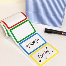 상세정보참고 노스팅커 네임 롤 스티커 컬러 인덱스 넓직한 인댁스 스티커 이름표 견출지 수납함 정리 청소 물건 분류