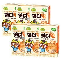 뽀로로 키디밀 성장 밸런스 음료 135ml, 8개, 두유