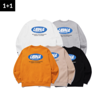 어반에이지 1+1 UBNA 서클 로고 오버 맨투맨 (기모 안감) (5 Colors)