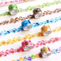 아이스 쉐이크 모양 pet 테이프 과일 얼음 테이프 아이스오렌지, 1개